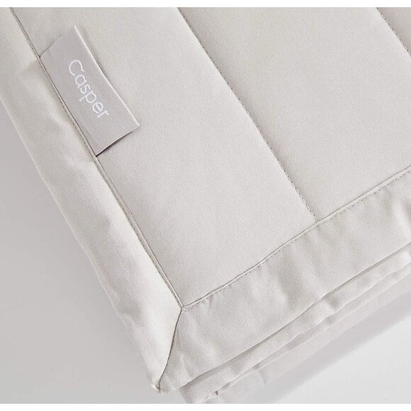 New In Box Casper Cotton Breathable Weighted Blanket, 20 lbs, Gray - Picture 3 of 5